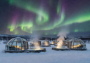 Kakslauttanen Arctic Resort iconic glass igloos and heated pools